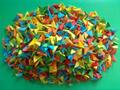 Оригами модули 1500 шт., цветные, размер 1/32 новые модульное оригами поделки из бумаги оригами